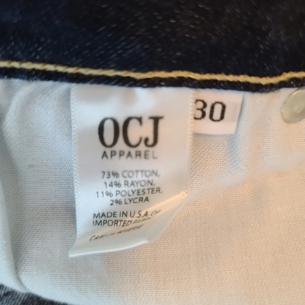 OCJ Apparel TCU Go Frogs Print Collegiate Jeans - Picture 8 of 9
